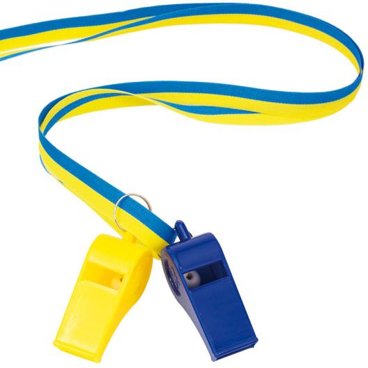 Visselpipor med Band Gul/Bl