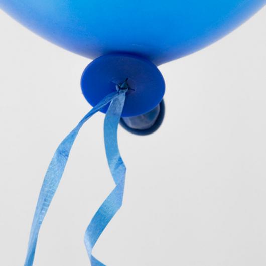 Ballongförslutare med Snöre Blå 100-pack