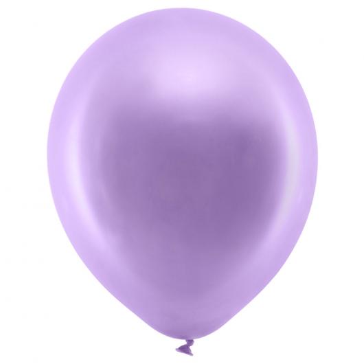 Rainbow Små Latexballonger Metallic Violett