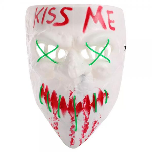 Kiss Me Mask LED Grn