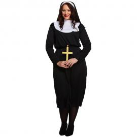 Svart Nunnedräkt Plus Size