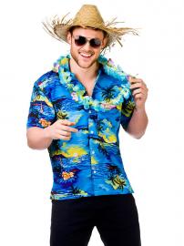 Blå Hawaiiskjorta X-Large