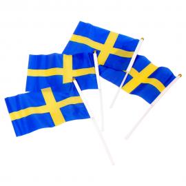Svenska Handflaggor På Pinne