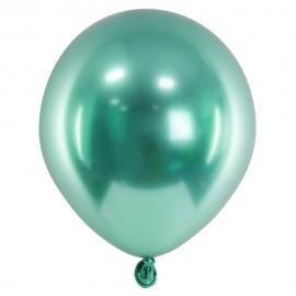 Glansiga Miniballonger Grön 50-pack