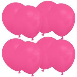 Rosa Miniballonger Hot Pink 100-pack