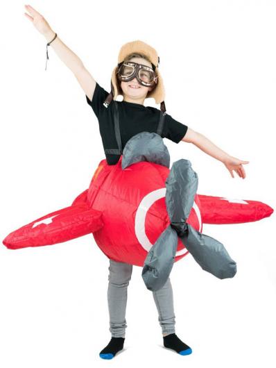 Uppblsbart Flygplan Maskeraddrkt Barn