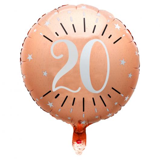 20 Års Folieballong Birthday Party Roseguld