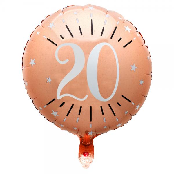 20 rs Folieballong Birthday Party Roseguld