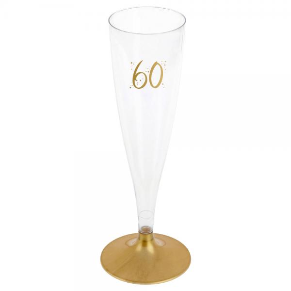 60-rs Champagneglas Flergngs Guld