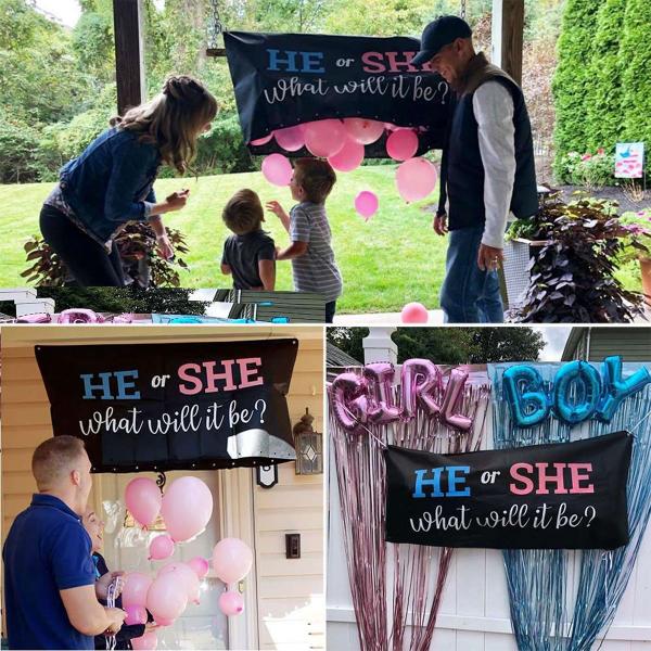 Vska med Ballonger Gender Reveal