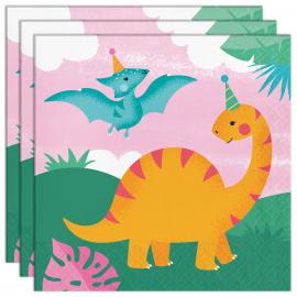 Servetter Dinosaurier Djungel 16-pack