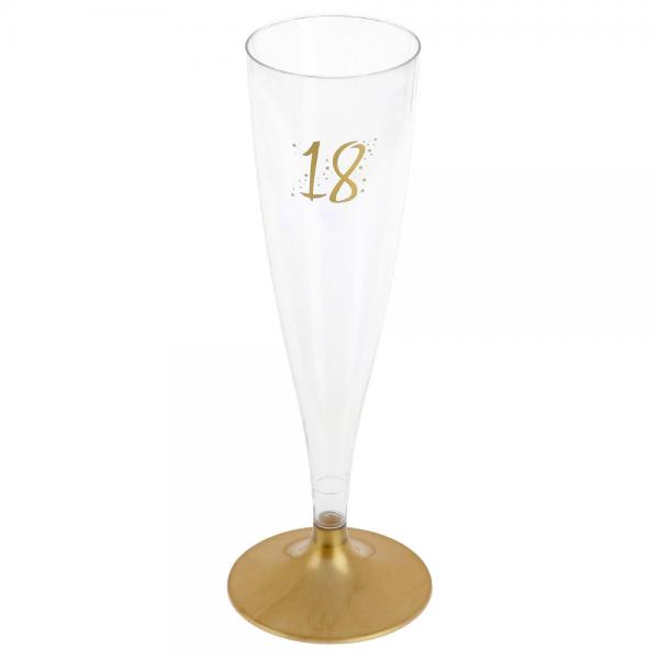 18-rs Champagneglas Flergngs Guld