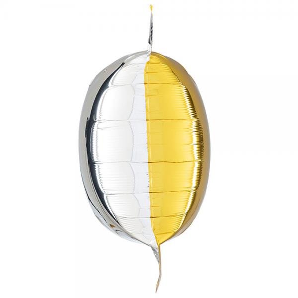 Kuddballonger Guld/Silver 4-pack