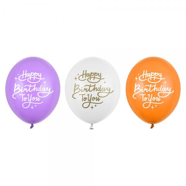 Latexballonger Happy Birthday To You 50-pack