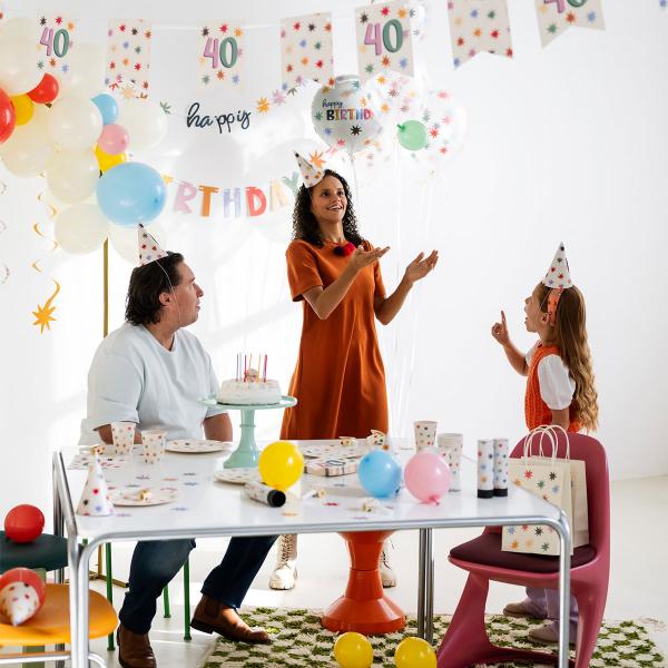 Happy Birthday Pappersservetter med Stjrnor 20-pack