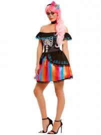 Day of the Dead Senorita Ombre Klänning Small