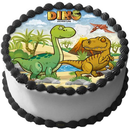 Dinosaurie Tårtoblat A 16 cm