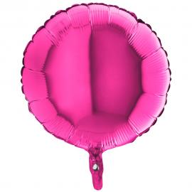Folieballong Rund Magenta