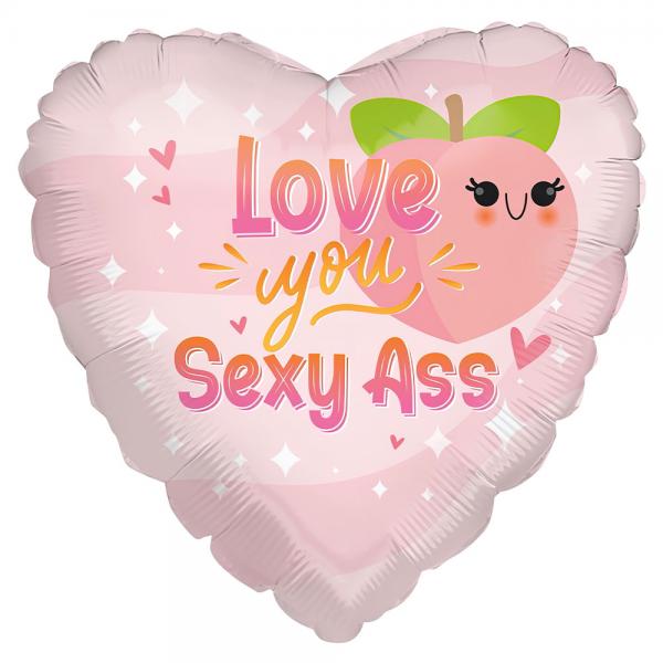 Love You Sexy Ass Hjrtballong