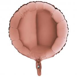 Folieballong Rund Roséguld