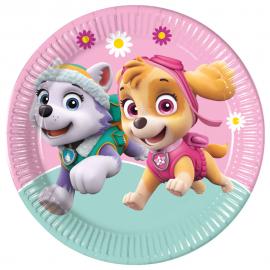 Paw Patrol Skye & Everest Papptallrikar