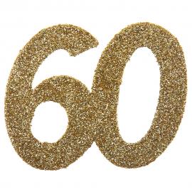 Glitterkonfetti 60 År Guld