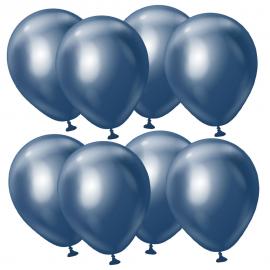 Premium Små Latexballonger Chrome Navy 100-Pack