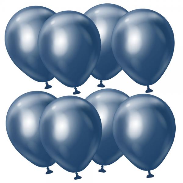 Premium Sm Latexballonger Chrome Navy