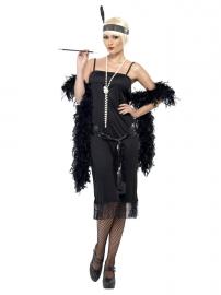 20-tals Flapper Maskeraddräkt Large
