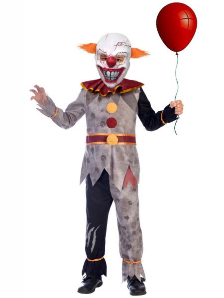 Elak Clown Maskeraddrkt Barn