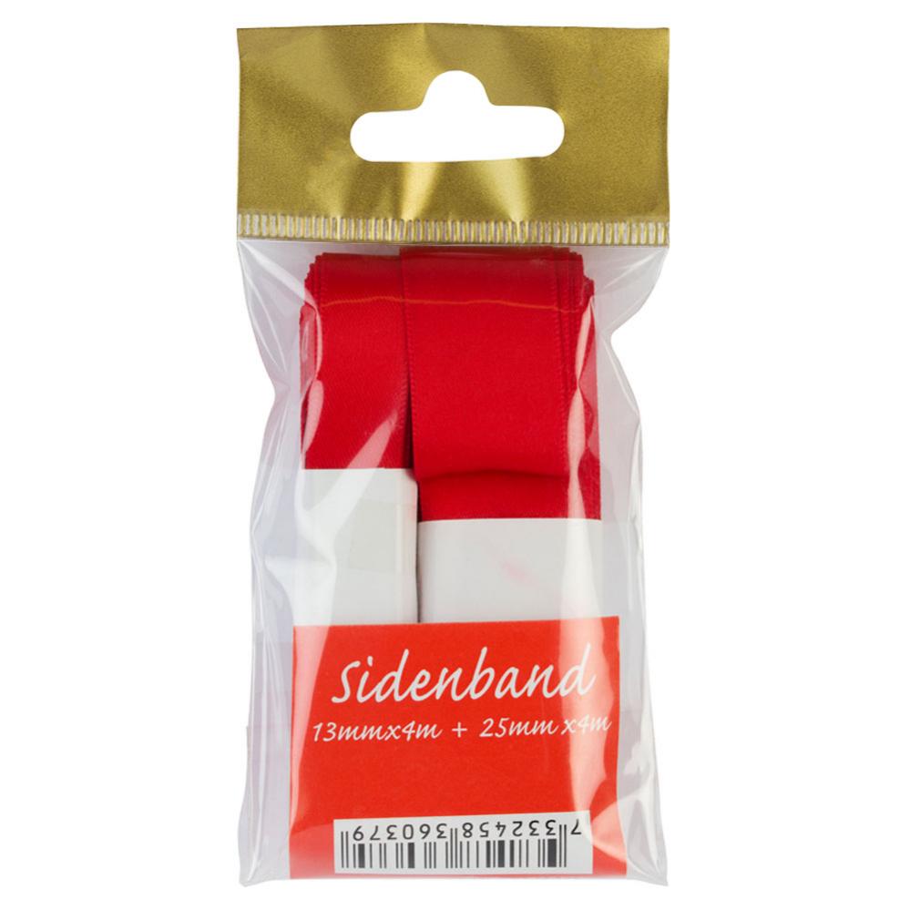Sidenband Röda 2-pack - Partyhallen.se