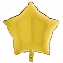Folieballong Stjärna Pastellgul