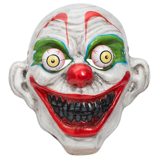 Läskig Clown Mask med Utstående Ögon