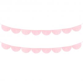 Fransad Pappersgirlang Rosa