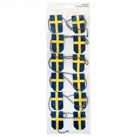 Sverige Flaggirlang Dekoration X-tra Mini