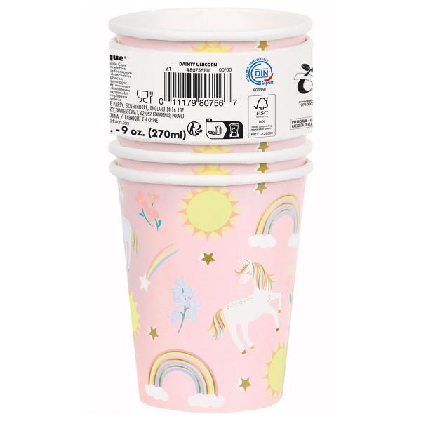 Pappersmuggar Enhrning 27 cl 8-pack
