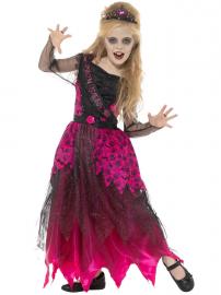 Deluxe Gothic Prom Queen Dräkt Barn Medium