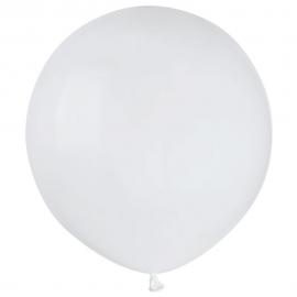 Stora Runda Vita Ballonger 50-pack