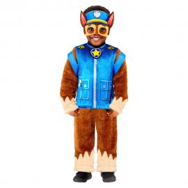 Paw Patrol Chase Dräkt Deluxe Barn 4-6 år