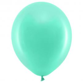 Små Rainbow Latexballonger Mintgröna 100-pack