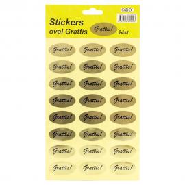 Stickers Grattis