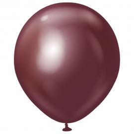 Premium Stora Latexballonger Chrome Burgundy