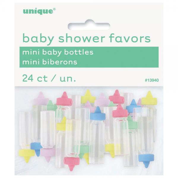 Baby Shower Mini Nappflaskor Flerfrgade