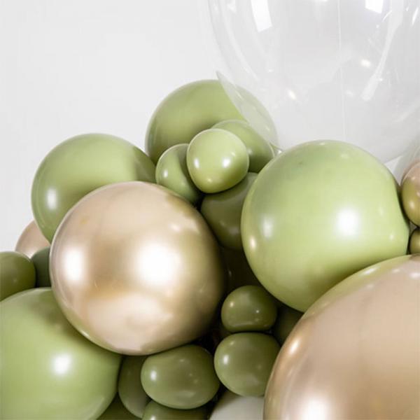 Latexballonger Grna Olive Green