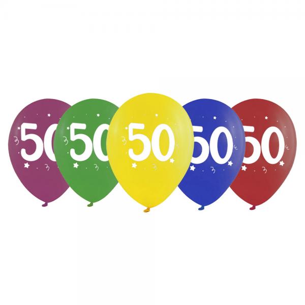 Sifferballonger 50 Frgmix