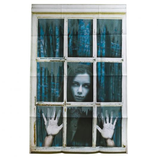 Fönsterdekoration Halloween Läskig Kvinna