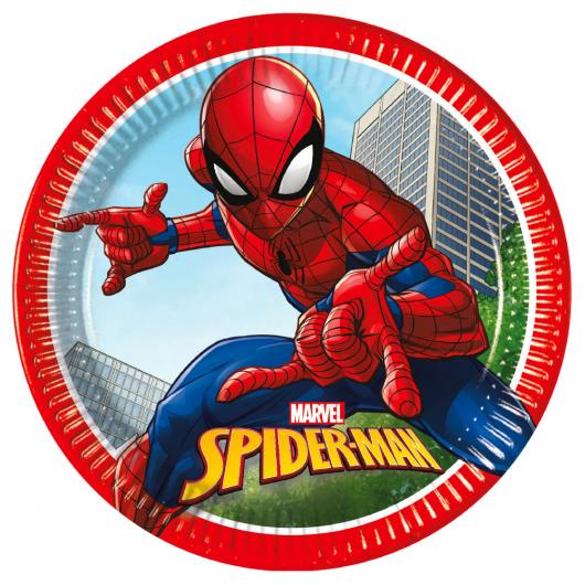 Spiderman Crime Fighter Papperstallrikar