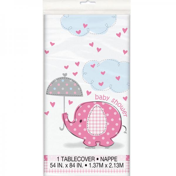 Baby Shower Girl Bordsduk Umbrellaphant