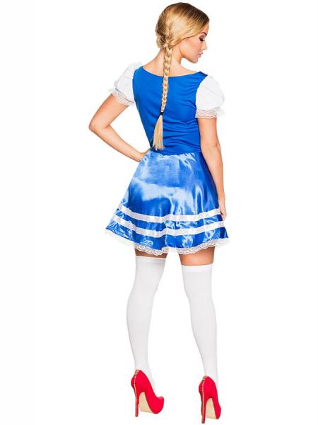 Dirndl Klnning Maskeraddrkt Bl