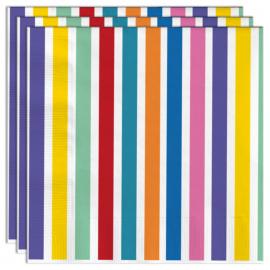 Servetter Stripes Color Pop